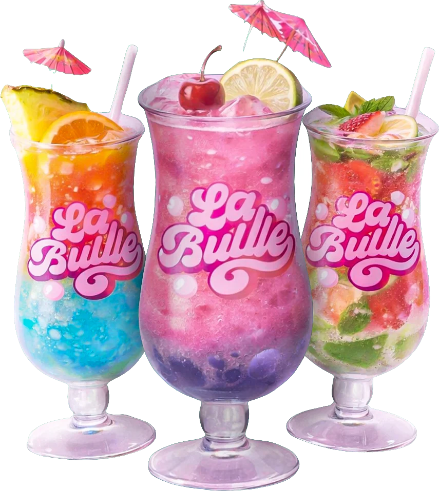 Trio cocktails signature La Bulle